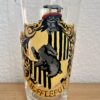 Kézzel festett Hugrabug mintás limonádés pohár 655 ml méretben